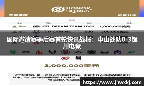 国际邀请赛季后赛首轮快讯战报：中山战队0-3银川电竞